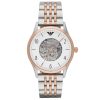 Montre homme Emporio Armani Meccanico 43 mm réf. AR1921, bracelet acier, mouvement quartz – vue de face | Horlova Maroc