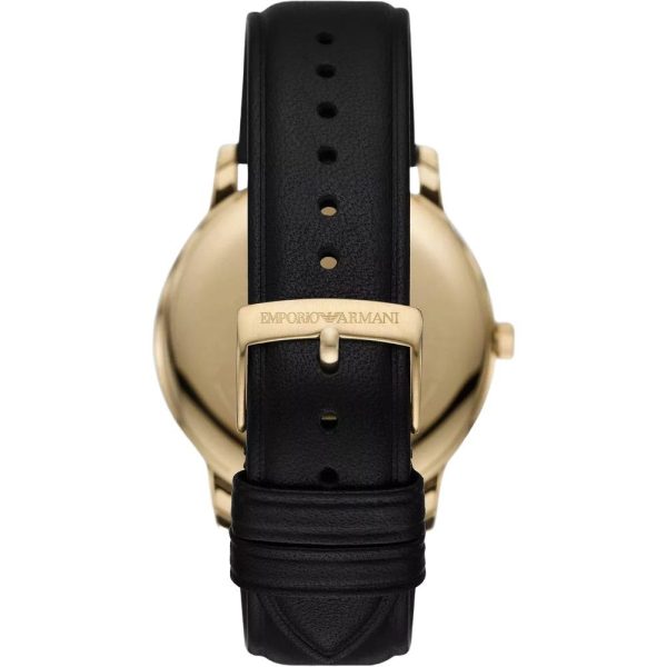 Montre homme Emporio Armani Minimalist réf. AR11601, mouvement quartz, boîtier 42 mm, cuir – deuxième vue