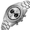 Montre homme Emporio Armani Racer 43 mm réf. AR11636, cadran argenté, bracelet acier – vue de trois-quarts