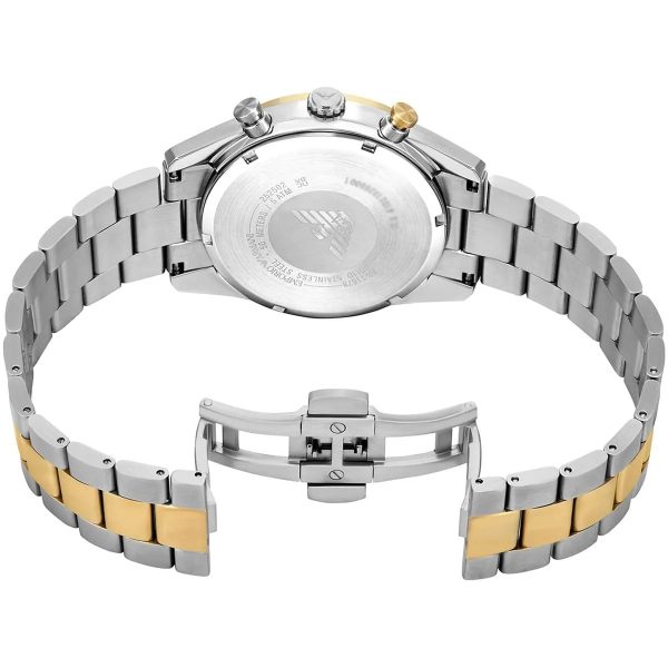 Montre homme Emporio Armani Racer réf. AR11678, chronographe quartz, boîtier 43 mm, acier inoxydable – quatrième vue