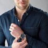 Montre homme Emporio Armani Renato réf. AR11216, mouvement quartz, boîtier 43 mm, cuir – vue principale, Horlova Maroc