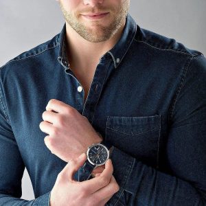 Montre homme Emporio Armani Renato réf. AR11216, mouvement quartz, boîtier 43 mm, cuir – vue principale, Horlova Maroc