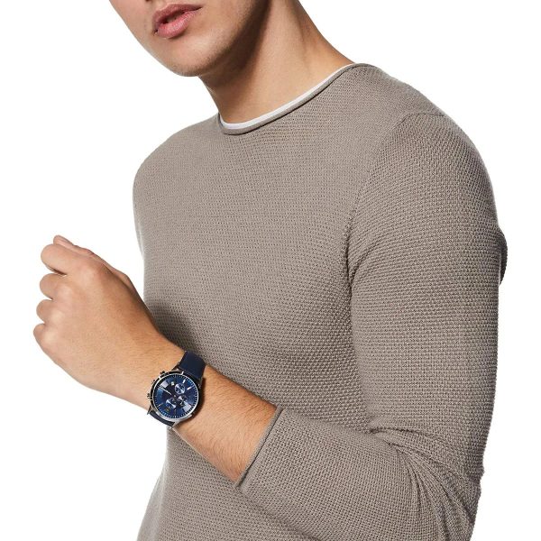 Montre homme Emporio Armani Renato réf. AR11216, mouvement quartz, boîtier 43 mm, cuir – quatrième vue