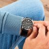 Montre homme Emporio Armani Renato réf. AR2447, mouvement quartz, boîtier 43 mm, acier inoxydable, cuir – vue principale, Horlova Maroc