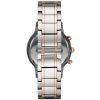 Montre homme Emporio Armani Renato réf. AR80025, chronographe quartz, boîtier 43 mm, acier inoxydable – troisième vue