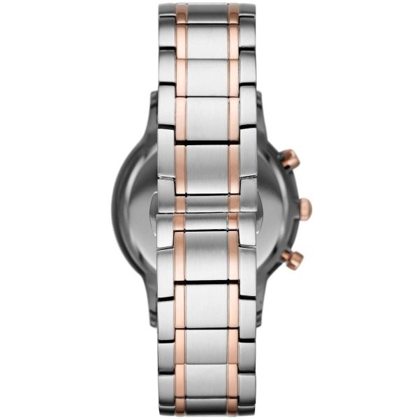 Montre homme Emporio Armani Renato réf. AR80025, chronographe quartz, boîtier 43 mm, acier inoxydable – troisième vue