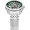 Montre homme Emporio Armani Skeleton 43 mm réf. AR60091, cadran vert – vue de trois-quarts