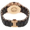 Montre homme Emporio Armani Sportivo Tazio Large 43 mm réf. AR5905, cadran noir, bracelet caoutchouc – vue de trois-quarts