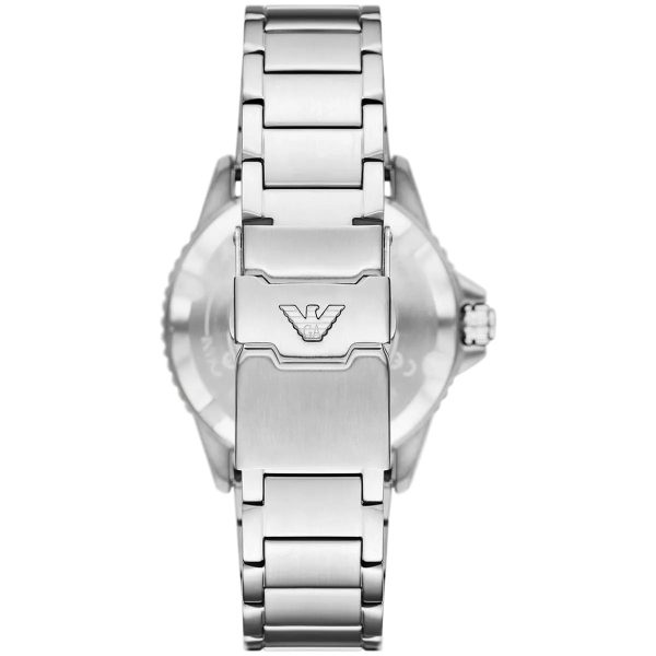 Montre homme Emporio Armani World Explorer réf. AR11697, mouvement quartz, boîtier 42 mm, acier inoxydable, étanche 100 m – quatrième vue