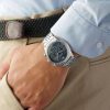 Montre homme Emporio Armani Zeta réf. AR1974, chronographe quartz, boîtier 43 mm, acier inoxydable, verre minéral – quatrième vue