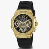 Montre homme Guess réf. GW0256L1, mouvement quartz, boîtier 39 mm, acier inoxydable, silicone – vue principale, Horlova Maroc