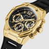 Montre homme Guess réf. GW0256L1, mouvement quartz, boîtier 39 mm, acier inoxydable, silicone – troisième vue