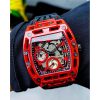 Montre homme Guess réf. GW0499G4, mouvement quartz, boîtier 41,5 mm, silicone – troisième vue