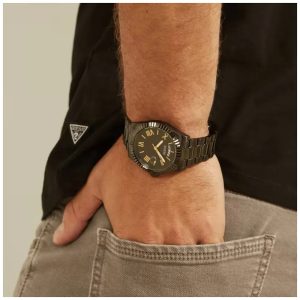 Montre homme Guess réf. GW0265G4, boîtier 42 mm, acier inoxydable – vue principale, Horlova Maroc