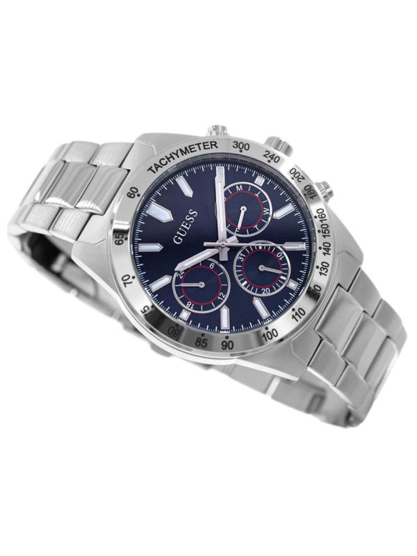 Montre homme Guess réf. GW0329G1, mouvement quartz, boîtier 42 mm, acier inoxydable – quatrième vue