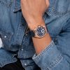 Montre homme Guess réf. GW0571G2, mouvement quartz, boîtier 42 mm, silicone, étanche 50 m – vue principale, Horlova Maroc