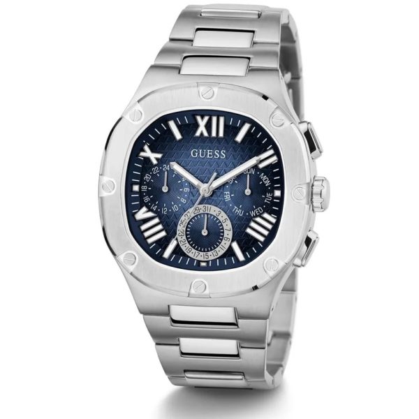 Montre homme Guess réf. GW0572G1, mouvement quartz, boîtier 42 mm, acier inoxydable, étanche 50 m – quatrième vue