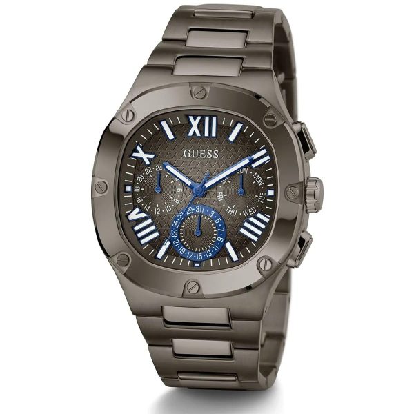 Montre homme Guess réf. GW0572G5, mouvement quartz, boîtier 42 mm, acier inoxydable, étanche 50 m – quatrième vue