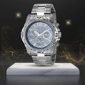 Montre homme Guess réf. GW0056G2, boîtier 43 mm, acier inoxydable, verre minéral – deuxième vue