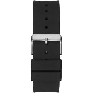 Montre homme Guess 43 mm réf. GW0203G3, cadran noir, mouvement quartz – vue de trois-quarts