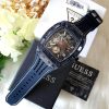 Montre homme Guess réf. GW0499G1, mouvement quartz, boîtier 43 mm, silicone – vue principale, Horlova Maroc