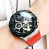 Montre homme Guess réf. GW0263G3, chronographe quartz, boîtier 44 mm, acier inoxydable, silicone – deuxième vue