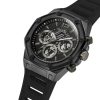 Montre homme Guess réf. GW0263G4, mouvement quartz, boîtier 44 mm, acier inoxydable, silicone, verre minéral – deuxième vue