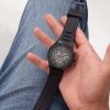 Montre homme Guess réf. GW0263G4, mouvement quartz, boîtier 44 mm, acier inoxydable, silicone, verre minéral – troisième vue