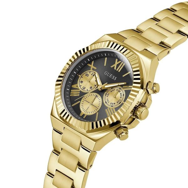 Montre homme Guess réf. GW0703G5, mouvement quartz, boîtier 44 mm, acier inoxydable, étanche 50 m – vue principale, Horlova Maroc