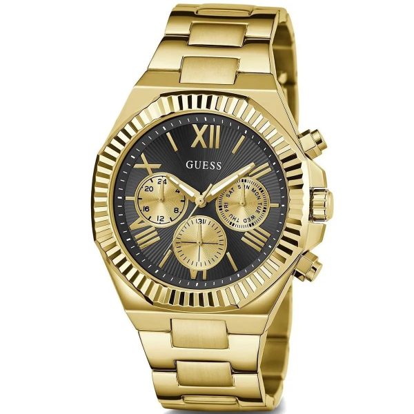 Montre homme Guess réf. GW0703G5, mouvement quartz, boîtier 44 mm, acier inoxydable, étanche 50 m – quatrième vue