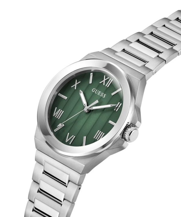 Montre homme Guess 44 mm réf. GW0789G1, cadran vert, mouvement quartz, montre-bracelet Guess – autre angle