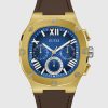 Montre homme Guess Burgundy réf. GW0571G5, chronographe quartz, acier inoxydable, silicone – quatrième vue