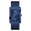 Montre homme Guess Clyde 34 mm réf. GW0898G2, cadran bleu, bracelet acier, mouvement quartz – vue de face | Horlova Maroc