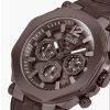 Montre homme Guess Edge réf. GW0492G2, mouvement quartz, boîtier 46 mm, acier inoxydable, cuir – deuxième vue