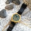 Montre homme Guess Edge réf. GW0492G3, mouvement quartz, boîtier 46 mm, cuir, étanche 50 m – troisième vue