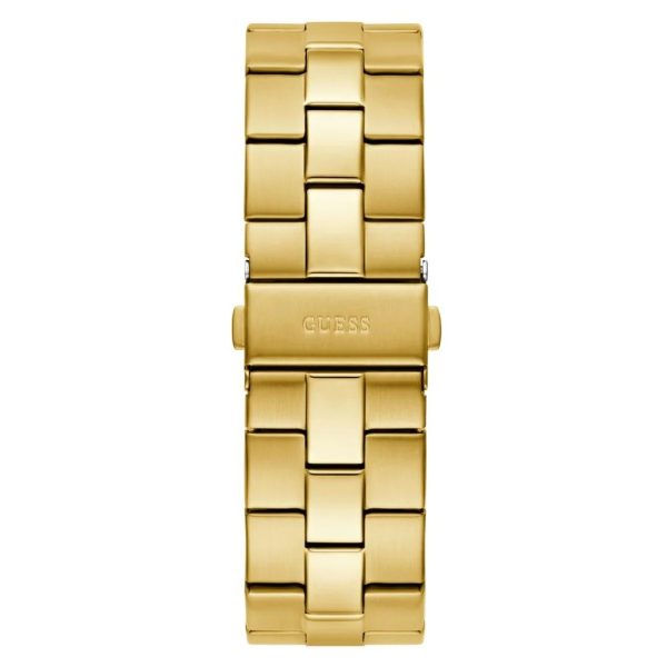 Montre homme Guess Emperor 44 mm réf. GW0849G2, cadran vert, bracelet acier – vue rapprochée
