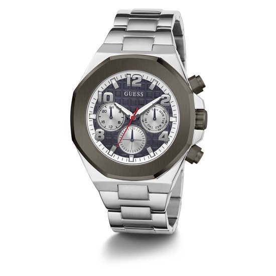 Montre homme Guess Empire réf. GW0489G1, mouvement quartz, boîtier 46 mm, acier inoxydable, verre minéral – troisième vue