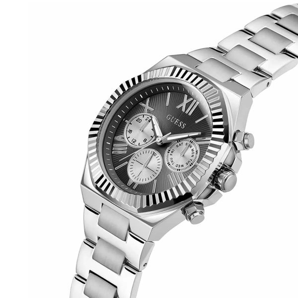 Montre homme Guess Equity réf. GW0703G1, mouvement quartz, boîtier 44 mm – troisième vue – Horlova Maroc
