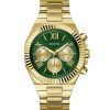 Montre homme Guess Equity 44 mm réf. GW0703G2, cadran vert, mouvement quartz – vue de face | Horlova Maroc