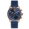 Montre homme Guess Fleet 44 mm réf. W0971G3, cadran bleu, mouvement quartz chronographe – vue de face | Horlova Maroc