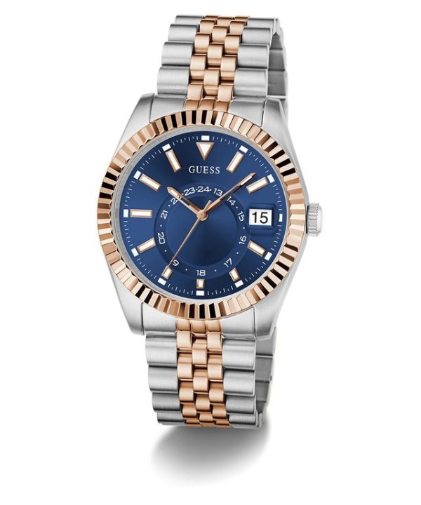 Montre homme Guess Jaden réf. GW0977G5, mouvement quartz, boîtier 42 mm, acier inoxydable, verre minéral, étanche 50 m – troisième vue