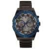 Montre homme Guess Jolt 48 mm réf. W0377G5, cadran gris, mouvement quartz chronographe – vue de face | Horlova Maroc