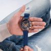 Montre homme Guess Matrix réf. GW0423G4, chronographe quartz, acier inoxydable, silicone – deuxième vue