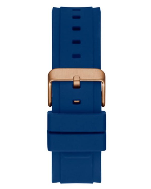 Montre homme Guess Matrix réf. GW0423G4, chronographe quartz, acier inoxydable, silicone – troisième vue