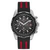 Montre homme Guess Octane, chronographe quartz, acier inoxydable, silicone – vue principale, Horlova Maroc