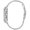 Montre homme Guess Odyssey 44 mm réf. W1107G1, cadran noir, bracelet acier – vue rapprochée