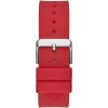 Montre homme Guess Phoenix 43 mm réf. GW0203G4, cadran noir, bracelet silicone – vue de trois-quarts