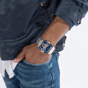 Montre homme Guess Phoenix réf. GW0456G5, mouvement quartz, boîtier 43 mm, acier inoxydable, verre minéral – deuxième vue