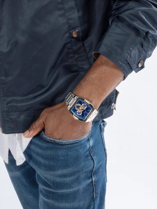 Montre homme Guess Phoenix réf. GW0456G5, mouvement quartz, boîtier 43 mm, acier inoxydable, verre minéral – deuxième vue