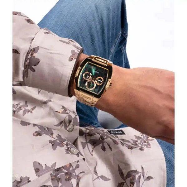 Montre homme Guess Phoenix réf. GW0456G3, mouvement quartz, acier inoxydable – vue principale, Horlova Maroc
